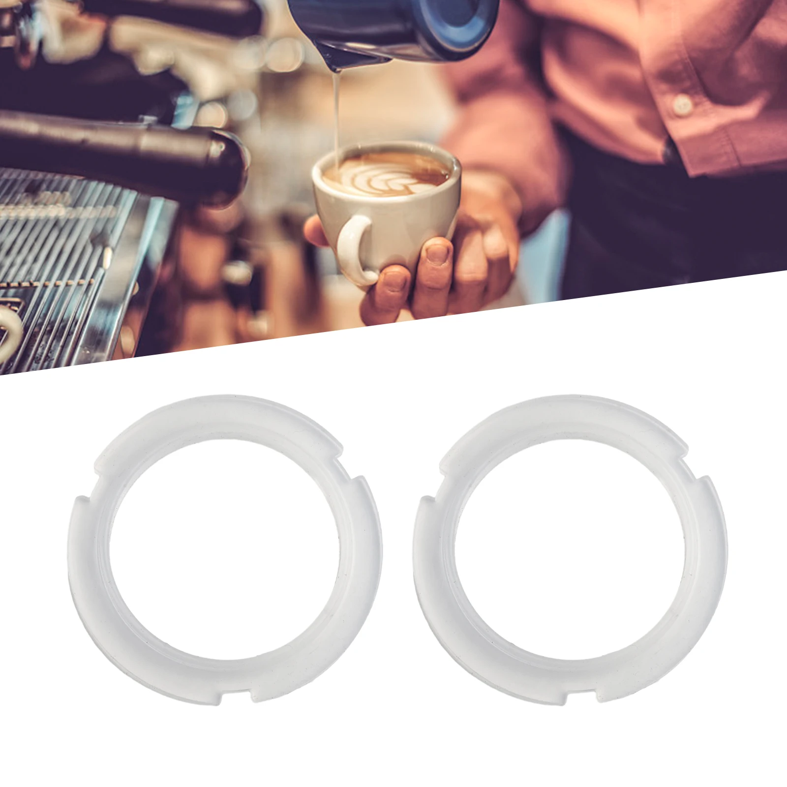 2pcs Silicone Ring For Barsetto Silicone Group Head Gasket Seal Espresso Coffee Machine 7mm Silicone Rubber Kitchen Tools