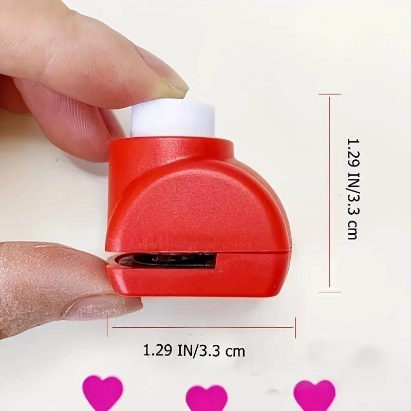 1pc Mini Hole Punch,Random Pattern Portable Mini Hole Punch, Creative Portable Paper Punch Tool,DIY Scrapbooking,Card Journal