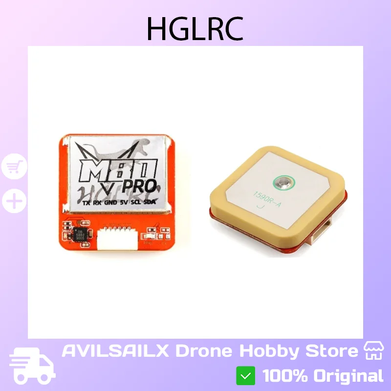 

HGLRC M80 PRO GPS (Компас QMC5883) — возврат в дом для FPV дрона/фиксированного крыла
