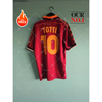 🔥The Hottest in 2025! 1998-99 ROMA Vintage 3D Printed Boys Football T-Shirt - #10 TOTTI, Quick Dry Comfort T-Shirt Summer