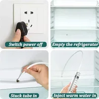 5/6 Pcs Refrigerator Drain Hole Clog Remover Fridge Hole Brush Water Outlet Cleaner for Household Clean Dredge Cleaning Tools 4