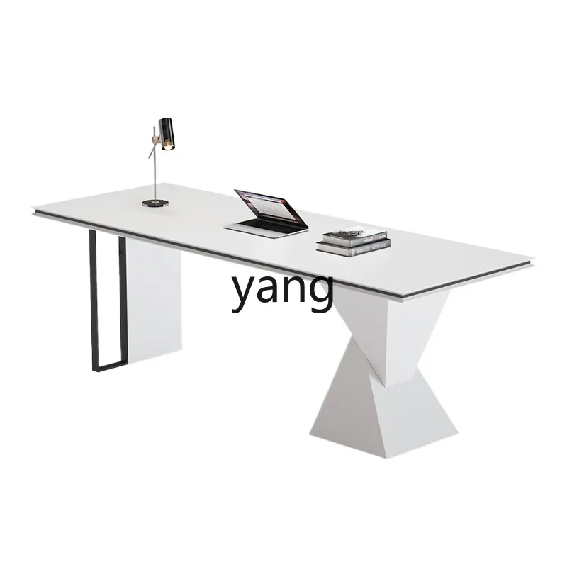 

LH modern adult study large board solid wood white desk computer desk