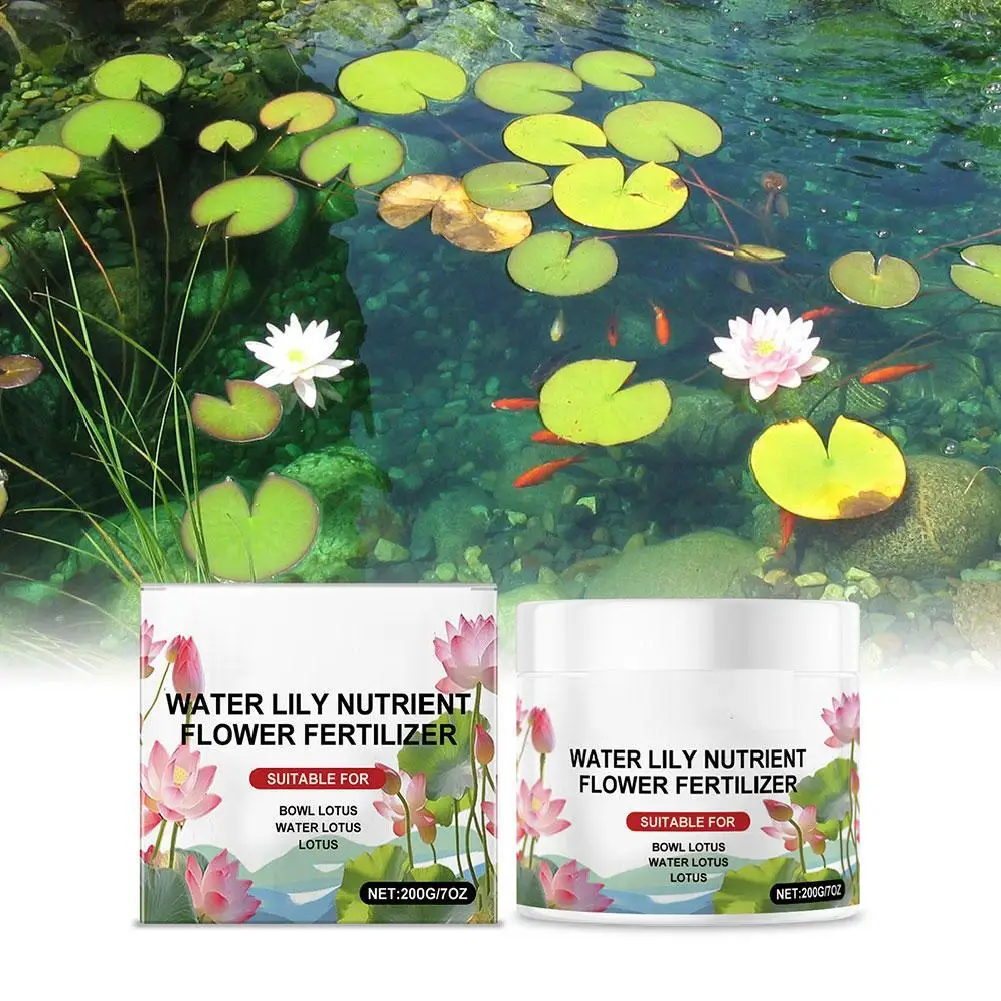 200g Schüssel Lotus Explosionen Wasser Spezielle Nährstofflösung Fördert den blühenden Dünger Hydrokulturdünger für Wasser Li L4A6