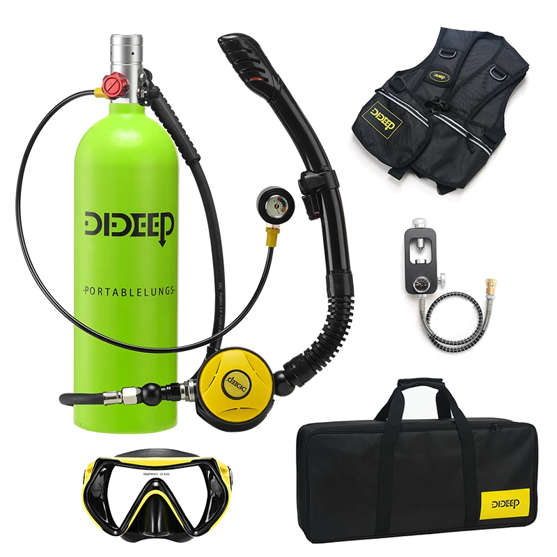 Underwater sports 2L yellow mini scuba diving dive equipment air tank