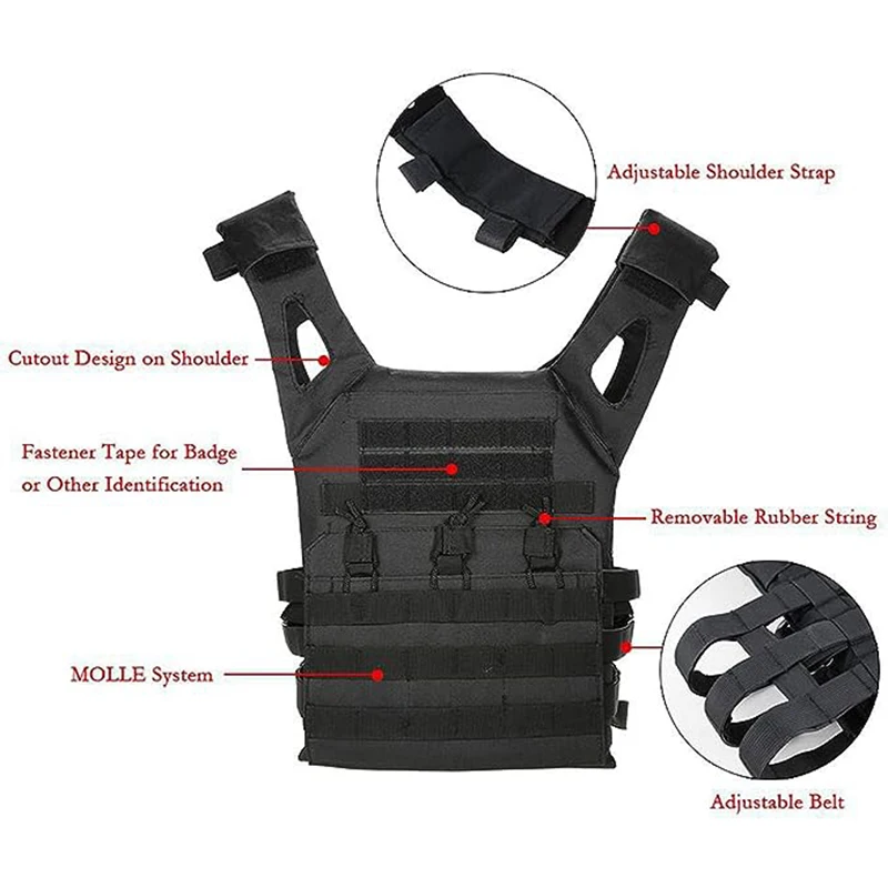 Gilet tattico impermeabile per esterno armatura leggera regolabile JPC Molle Plate Carrier gilet da caccia CS Game Jungle Gear