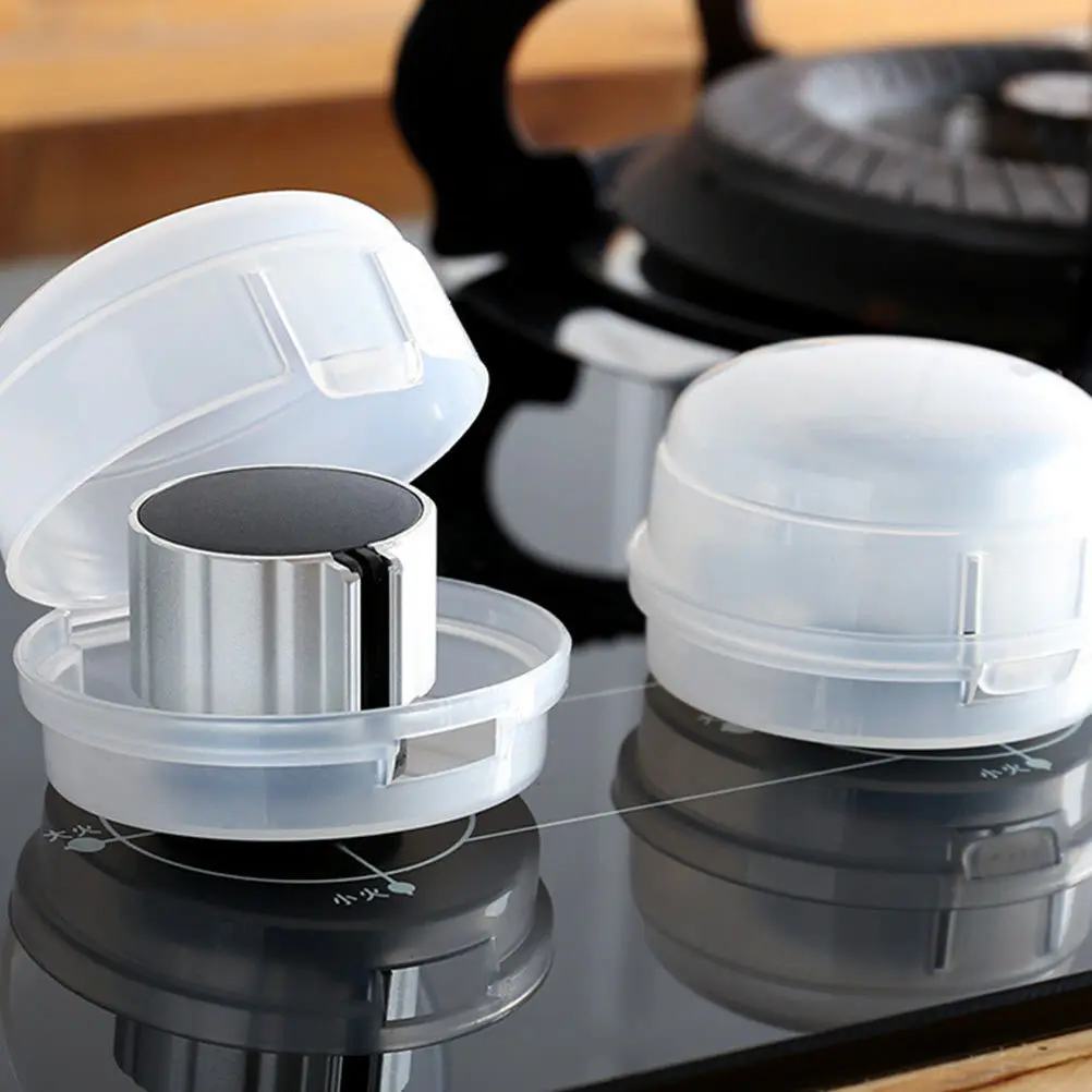 

10Pcs Gas Cooker Safety Cover Universal Child Proof Stove Knob Guard Heat Resistant Kitchen Safety Guard Kitchen Gas Case
