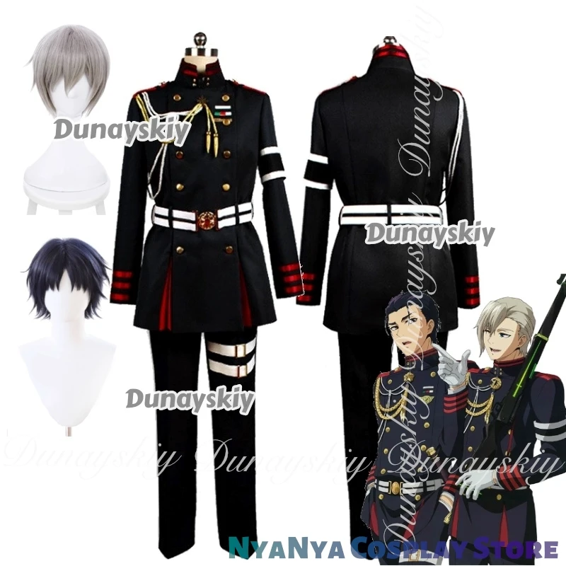 ساروف من النهاية أنيمي هيراجي شينيا جورين إشينوز كوسبلاي مع زي قتال أسود وأحمر زي الهالوين كوسبلاي كوستيبوم جميع المجموعة