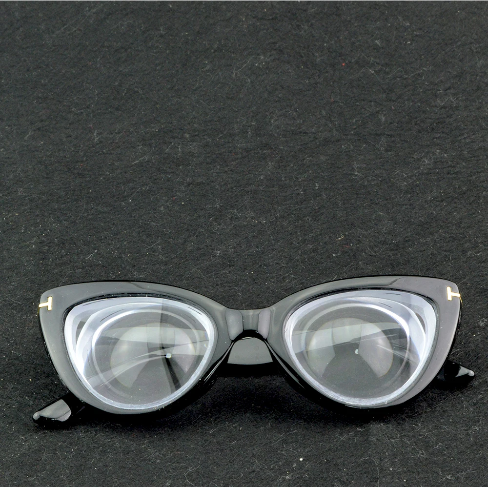 Czarne okulary Clara Vida Cat Eye 60S o wysokiej krótkowzroczności -11 do -20 7 Czarne okulary Clara Vida Cat Eye 60S o wysokiej krótkowzroczności -11 do -20 5