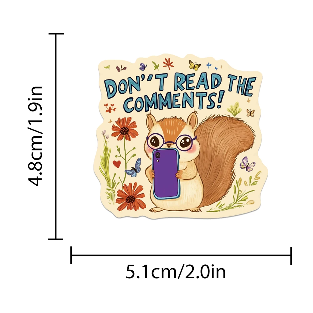 50 قطعة ملصق تحفيزي كرتوني لطيف أنيمي الحياة إقتباس ديكور كوب الكمبيوتر المحمول الهاتف ملصق مائي Kawaii عطلة ملصقات الطاقة الإيجابية #2