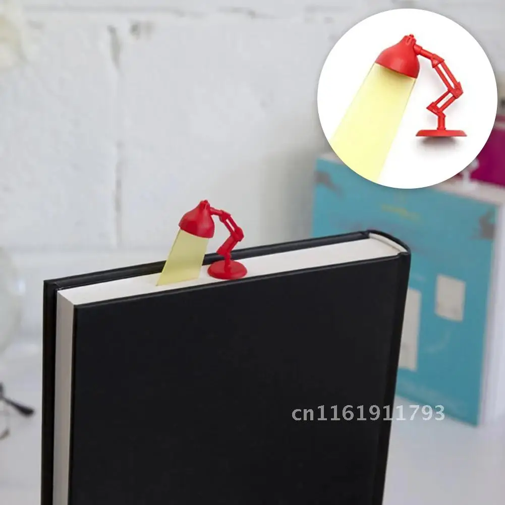 Paper Clips Kawaii Stationery School Supplies Cute Kids Reading Lamp Bookmark Office Student 3D Stereo Gift Lovely Cartoon Cards