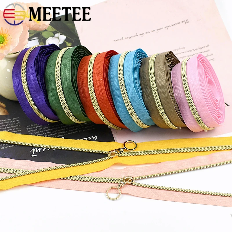 

1-10Meters Nylon Zippers+10pcs Zipper Sliders for Sewing Handbag Garment Replacement Zip By the Meter DIY Zips Repair Accessory
