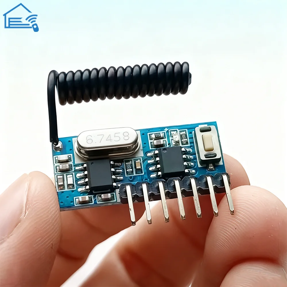 

Передатчик дистанционного управления, 433 МГц, радиочастотный релейный приемник, модуль переключателя, беспроводной переключатель, 4-канальный выход, переключатель управления, набор «сделай сам»