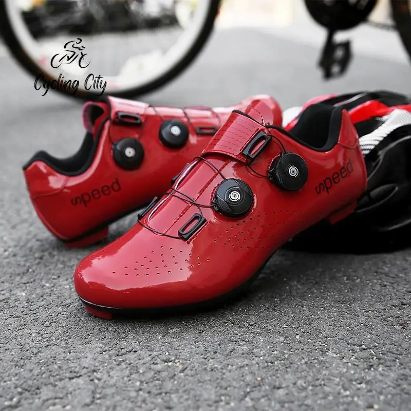 Cycling City With Lock Cycling Shoes Lock Shoes Bicycle Sports Shoes Lockless Mountain Biking Shoes Adult Road Cycling Shoes