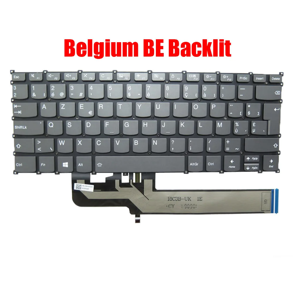 Laptop Keyboard For Lenovo S540-14IWL S540-14IML S540-14API English US Belgium BE Japanese JP JA German GR With Backlit Gray New