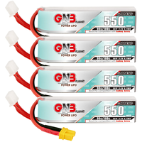 GNB 3S 550mAh 90C/180C 11.1V LiPo Battery For Quadcopter Helicopter FPV Drone Parts Rechargeable Battery