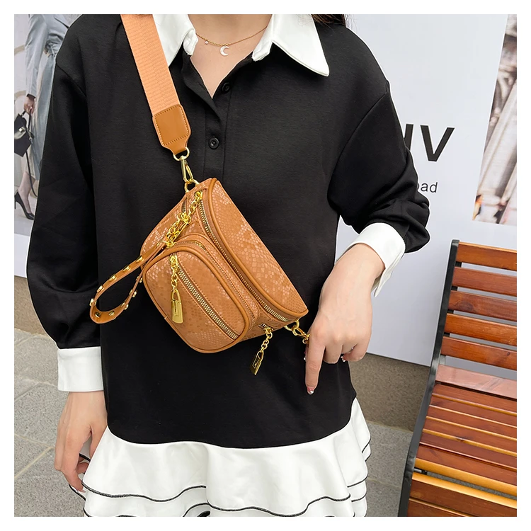 

for Female Chest Bags Rivet Ladies Belt Bag Waist Pack Women Waist Bag Fanny Pack Large Capacity Phone Crossbody Bags