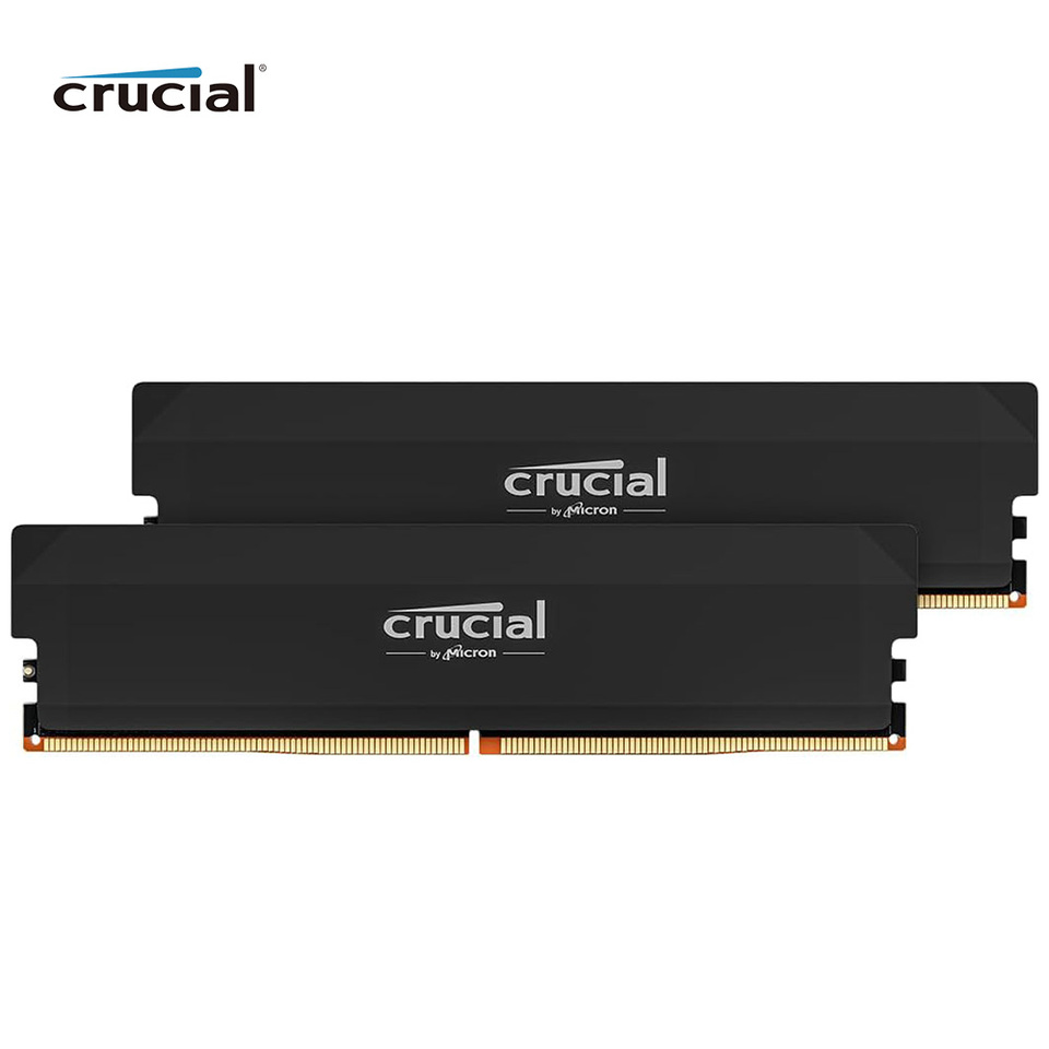 Crucial Pro DDR5 RAM 32GB Kit (2x16GB) CL36 6000MHz, Overclocking Desktop Gaming Memory, Intel XMP 3.0 & AMD Expo Compatible
