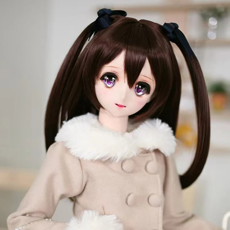 BJD/SD Puppe Perücke 1/3 1/4 1/6 Puppe Haar Mode Anime Puppe Perücke Weiche Hohe Temperatur Faser DIY Puppe spielzeug Zubehör Für Mädchen Geschenk