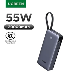 UGREEN CCC Certification 55W 20000mAh Power Bank Fast Charging for Xiaomi Samsung 45W Portable Charger External Spare Battery