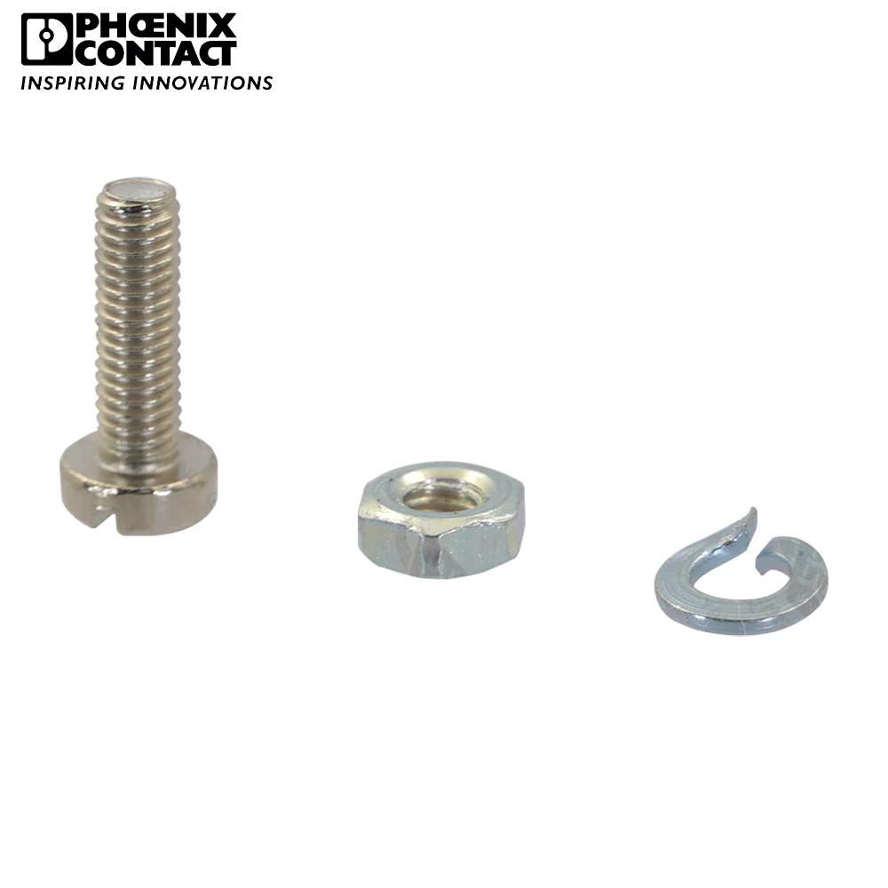 1PCS Original Genuine Phoenix Contact Connector PCB Screw Set Terminal Block DFK-MSTB-SS 0708263 Spring Washer Nut M3 X 10