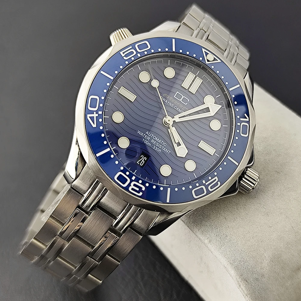 Neue Luxusuhr, wasserdicht, automatische Uhr, 6-Uhr-Kalenderuhr für Herren, NH35-Uhrwerk, Saphirglas, leuchtend