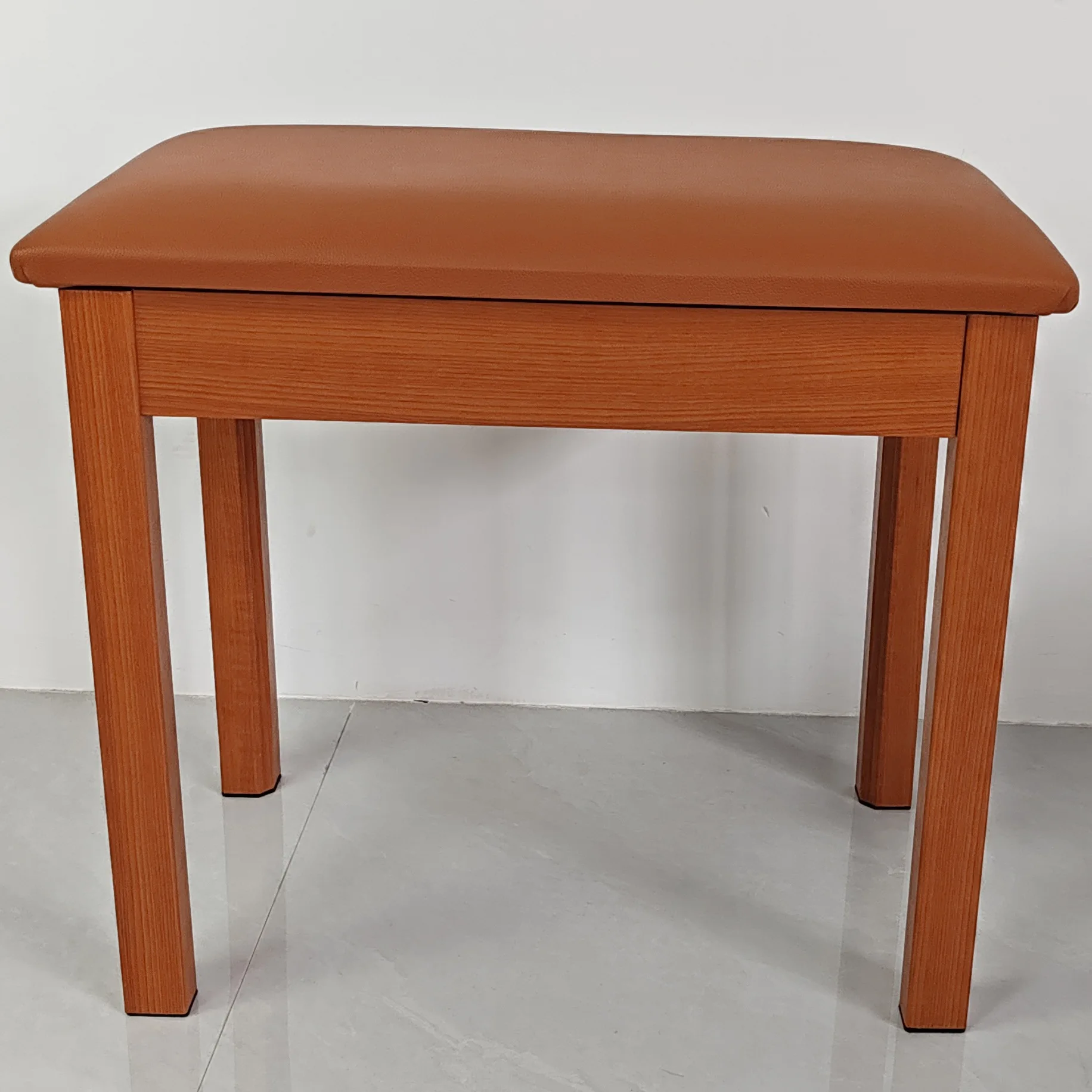 

Double flat straight-legged wooden piano stool with bookcase, guzheng electronic piano electric piano universal chair