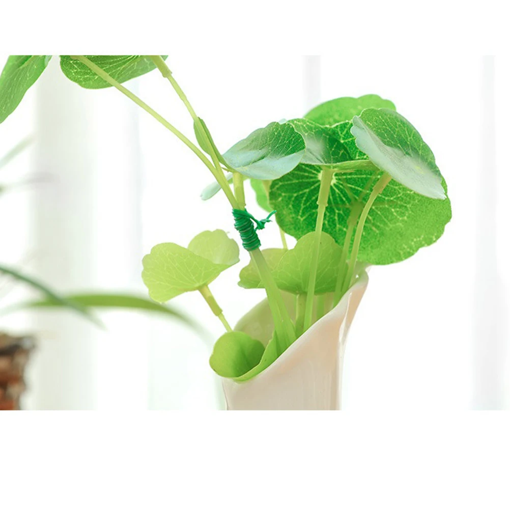 

1pc Garden Cable Ties Wire Landscaping Green Plants Plastic Iron Strong Pliable Spool Choose Length Tie Plant Size Reel