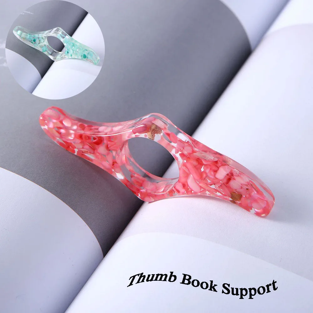 

7 Styles Resin Thumb Book Page Separator Bookmark Creative Page Holder For Reading Portable Thumb Book Support Book Accessories