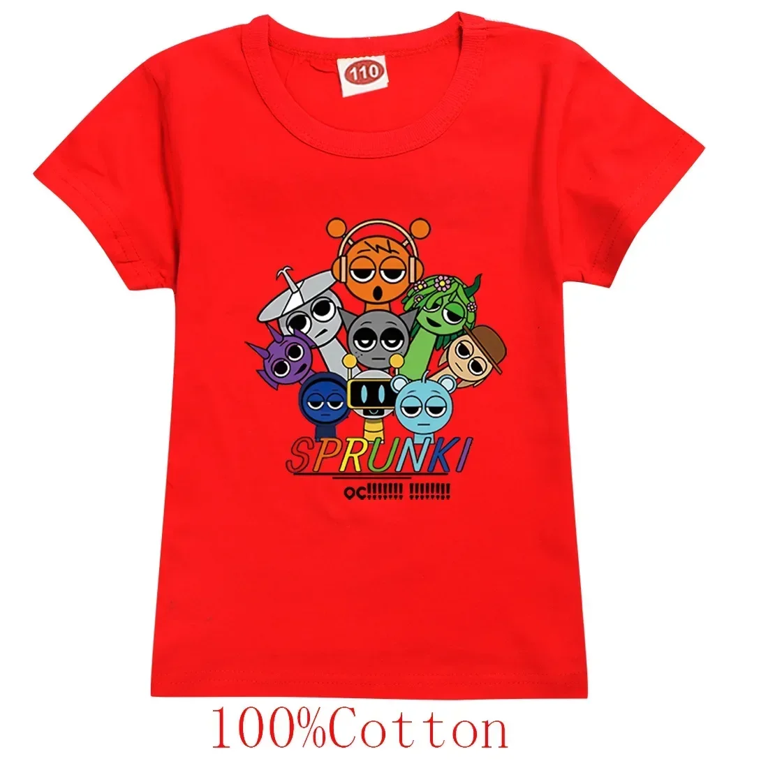 

Spurki Horror Game Incrediblebox Printed Children's Short Sleeve T-shirt Summer Fashion Kid Tshirt Baby Tee Top Boy Girl Clothes