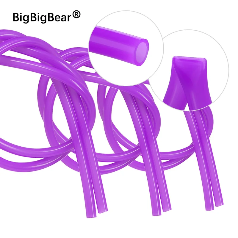 1~50m Silicone Hose Food Grade Rubber Tube Purple Diameter 0.5 1 2 3 5 6 7 8 10mm High Temperature 180Deg.C Food Processing Pipe