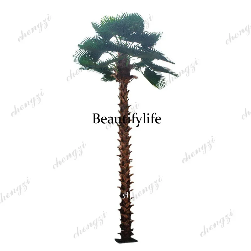 X173 simulated palm tree airport hotel large simulated fan sunflower tree fake outdoor landscaping tree