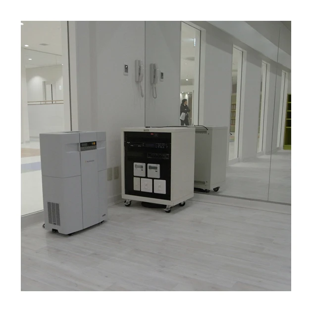 Air cleaning and sterilization system are equipped large humidifier machine