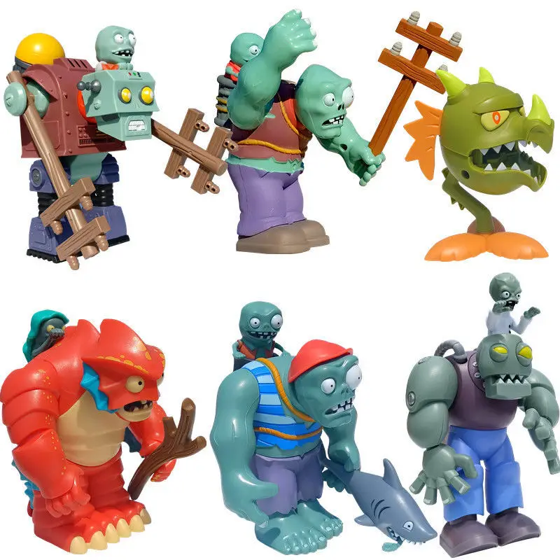 Plants Vs. Zombies Toys Single New Deep Sea Giant Rugby Zombie Bulk Soft Rubber Corn Cannon Shooter Children's Toy