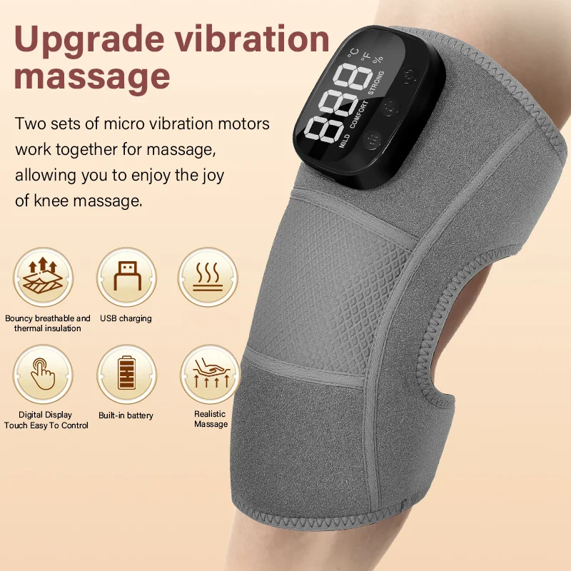 3 in 1 Cordless Knee Pad Knee Shoulder Massager Adjustable Vibration Leg Arm Joint Brace Muscle Relax Device Knee Wrap Machine