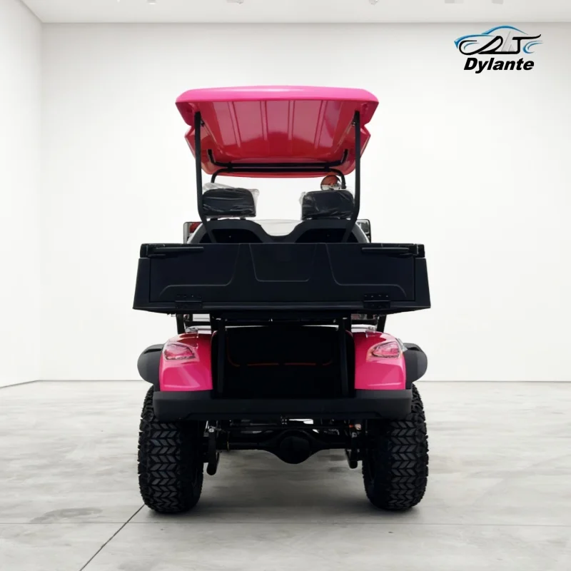 

4-Wheel Electric Golf Cart 5KW 72V Lead-Acid Battery And Lithium Battery Optional Powered Golf Cart For Sale With Rear Cargo Box