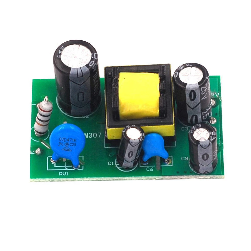 XH-M307 Power Modul 12V 600MA Power Board AC-DC Papan Utama Adaptor Power Modul 5V100MA