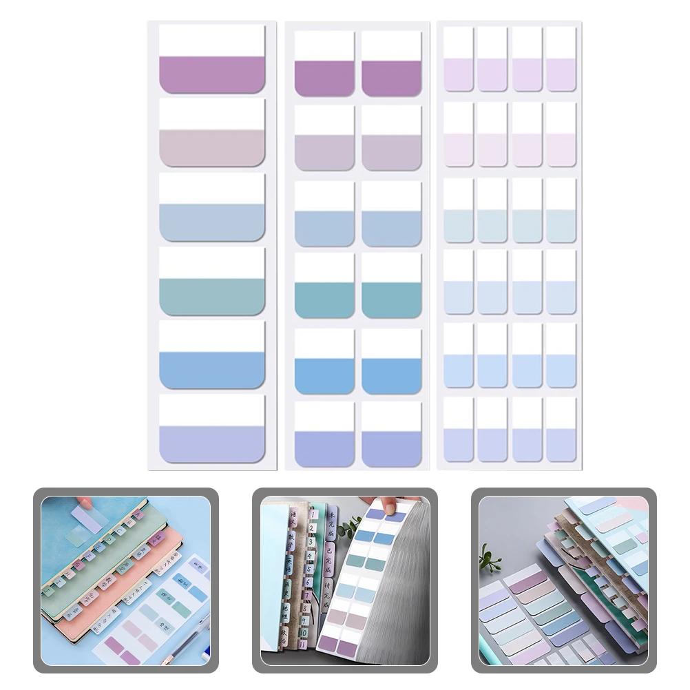 

3 Sheets Index Sticker Page Sticky Tabs Paper Bookmarks Markers Tag Label for Annotating The Pet