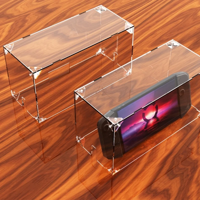 Protetores capa poeira transparente caixa console jogos capa protetora transparência