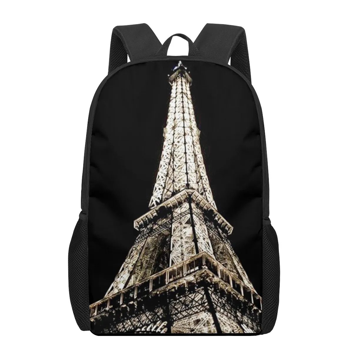 

Eiffel Tower 3D Print Book Bags Back to School Bag Set for Boys Girls Kids Backpack Stylish Elementary Children Backpacks Bagpac