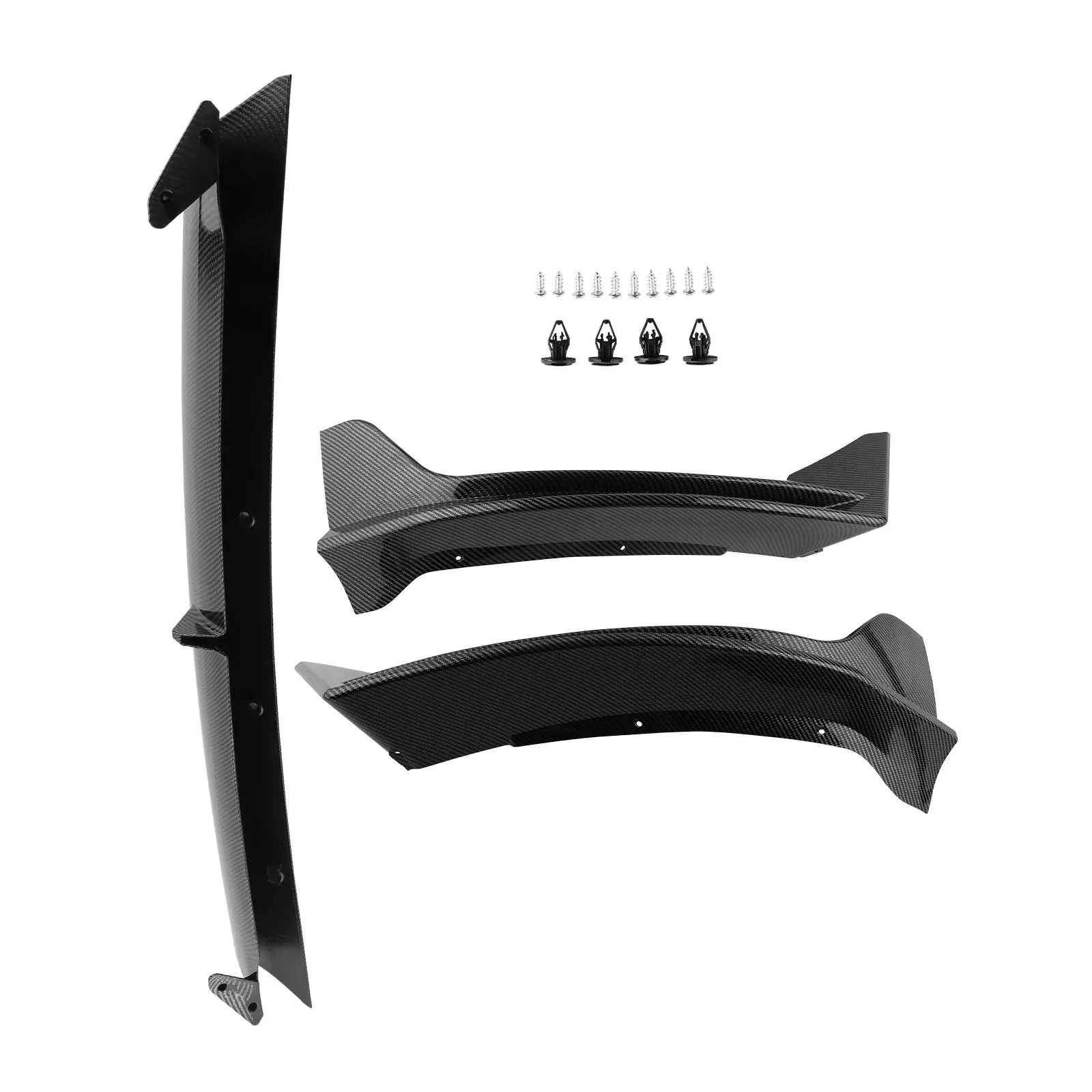 

ABS Front Bumper Lip Spoiler Splitter for Tesla Model Y 2020-2023 2024 Carbon Style