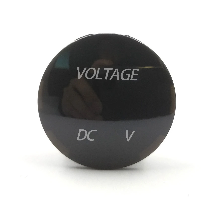 Imagem -02 - Led Digital Monitor de Voltímetro Circular Amperímetro Medidor de Tensão e Corrente da Motocicleta Automóvel Detector de Monitor de Testador Painel dc 5v48v