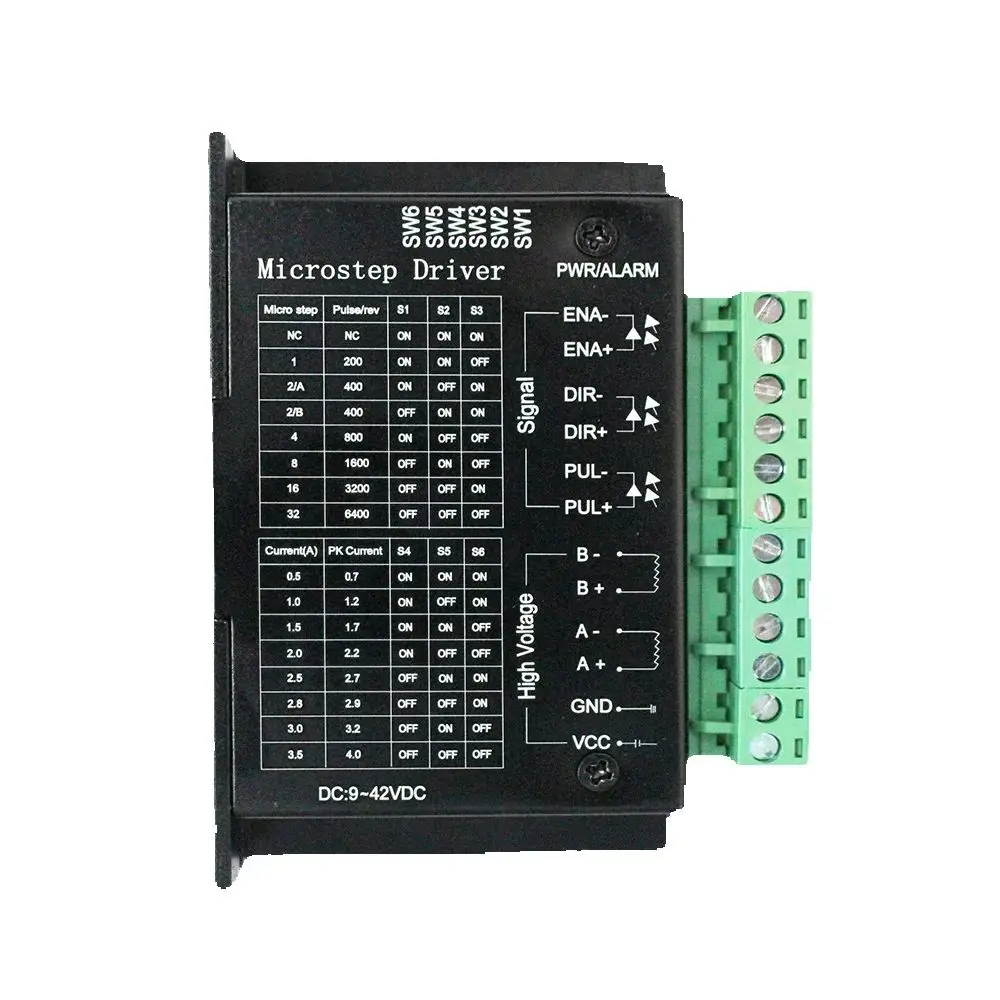 1PCS/piece 42/57 Stepper Motor Driver TB6600 Upgrade Version, 32 Microsteps, 4.0A, 42V (Pulse 3 - 24V)
