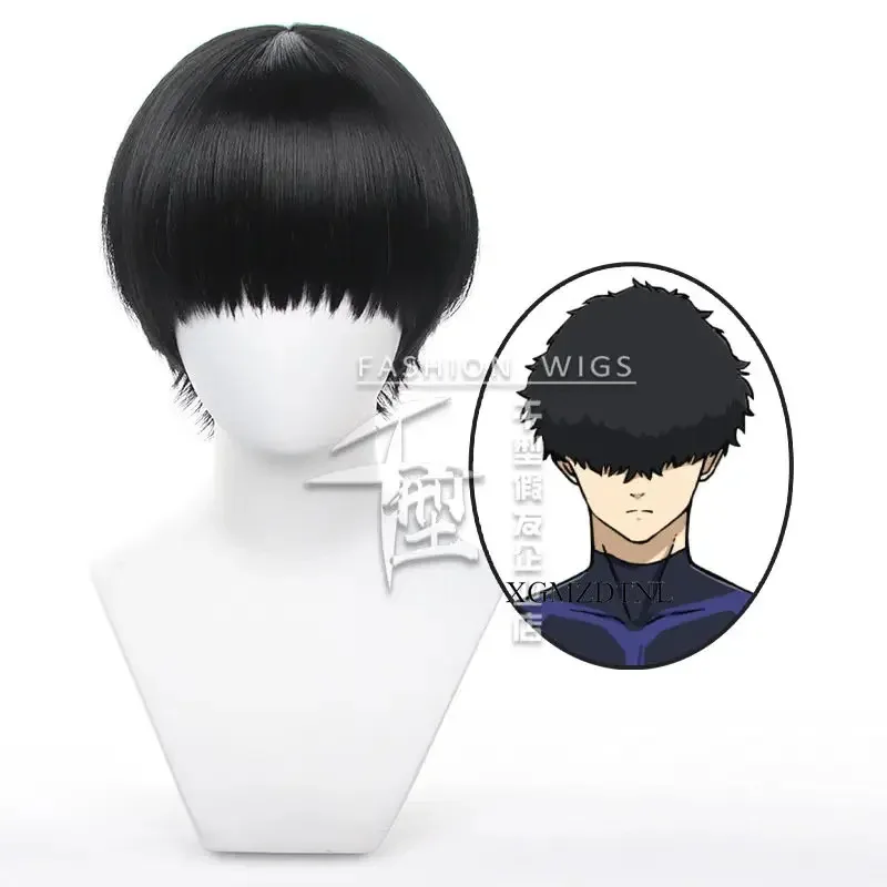 

NewBLUE LOCK Niko Ikki Cosplay Wig Men Black Wig Role Play Party Halloween Cosplay Anime Cosplay Wigs Heat Resistant Synthet AF5