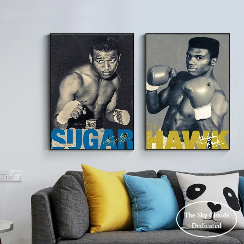 Mike Tyson Boxing Champion Poster Fitness Competition Canvas Painting HD Print Modern Wall Art Picture Living Room Bedroom Decor