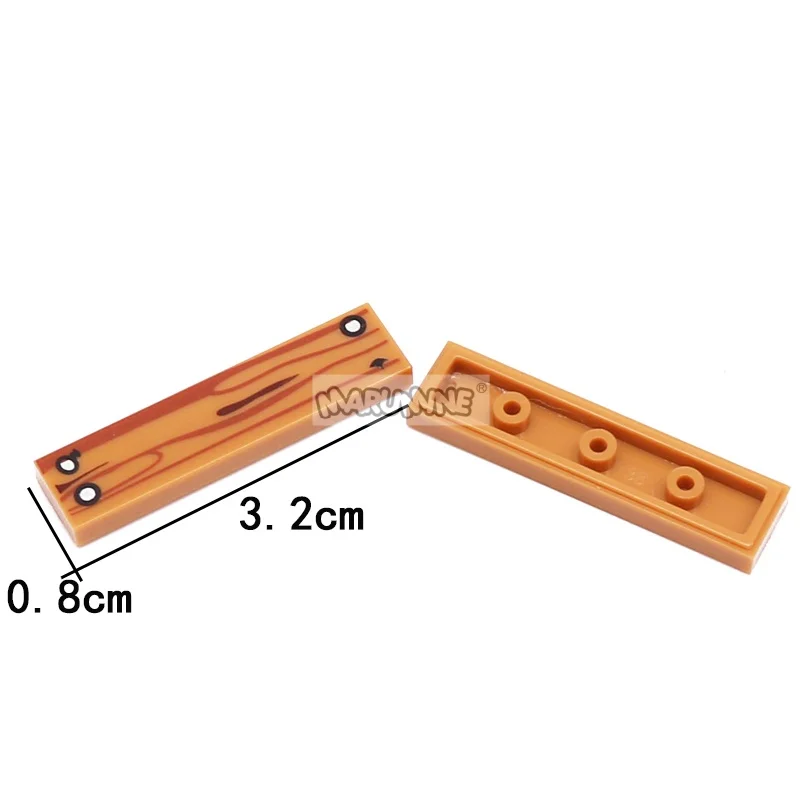 Marumine 160 peças moc piso de madeira 1x4 blocos de placa de telha placa clássica tijolos de construção idéia peças em massa 2431 26583 10638 compatível