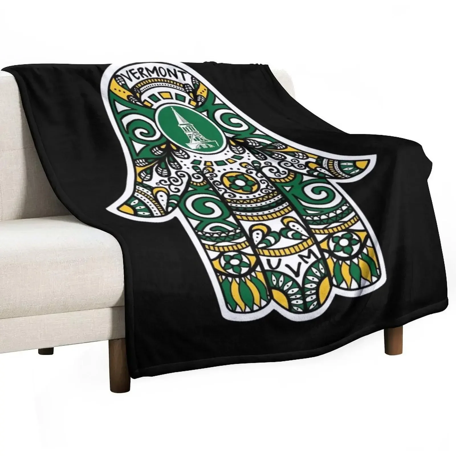 

University of Vermont - UVM - Catamounts Throw Blanket Compact Warm Blanket for Car Road Trip