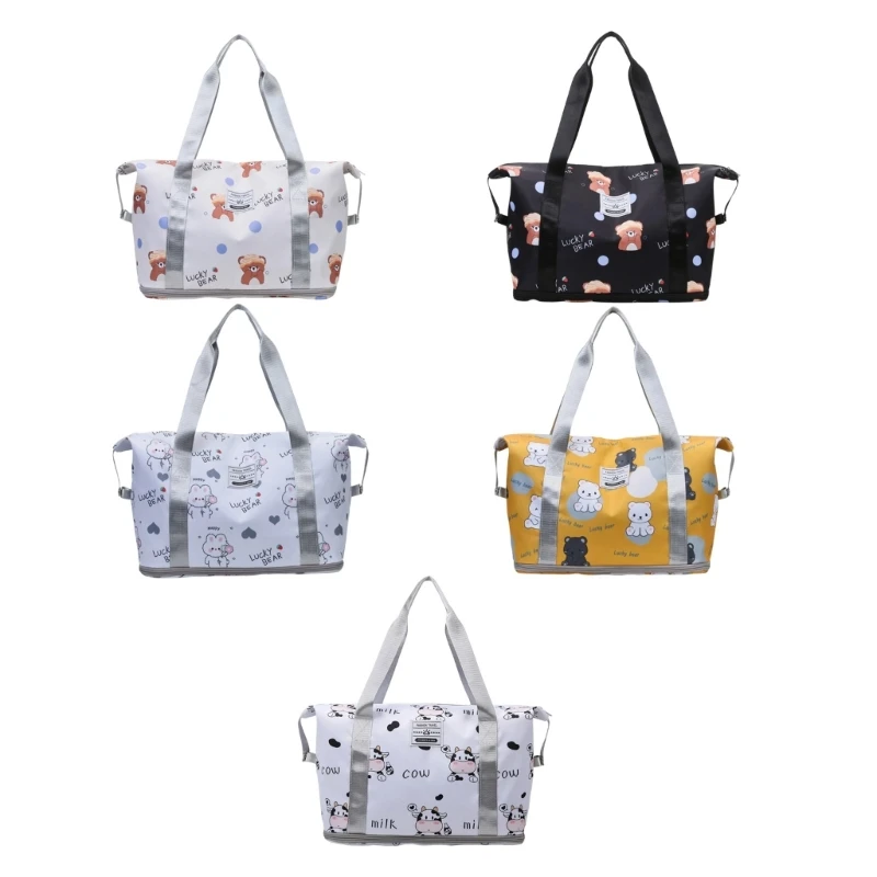 Fitness Bag Dry and Wet Separation Gym Bag Travel Bag Expandable Weekender Bag