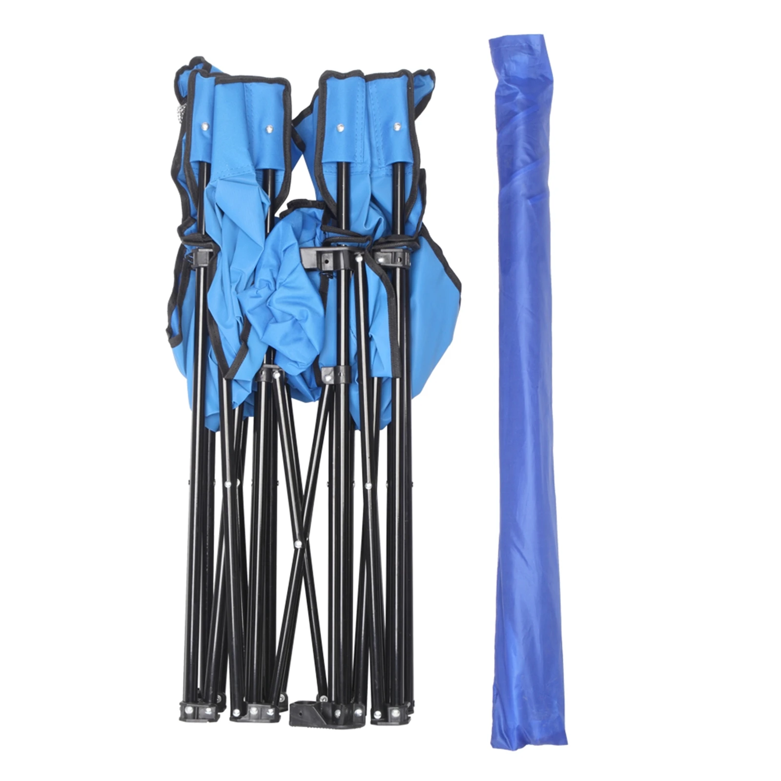 عالية الجودة التخييم في الهواء الطلق 2-شخص كرسي المحمولة للطي مقعد مزدوج كرسي تخييم مجموعة مع المظلة