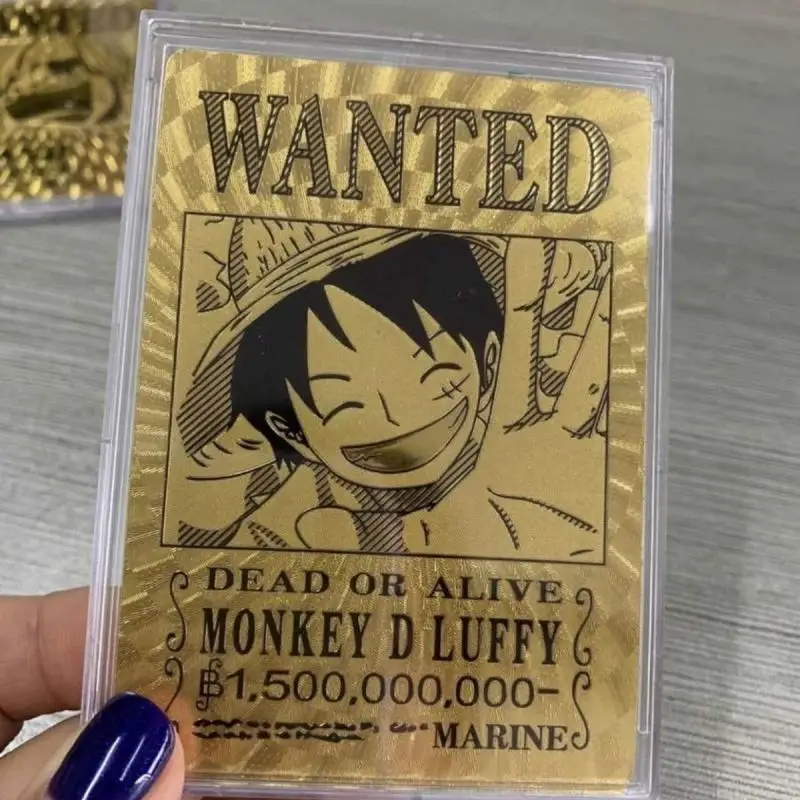 Anime ONE PIECE Rare Gold Foil Refraction Foil Luffy Zoro Sanji Nami Toys for boys Collectible Cards Christmas Birthday Present