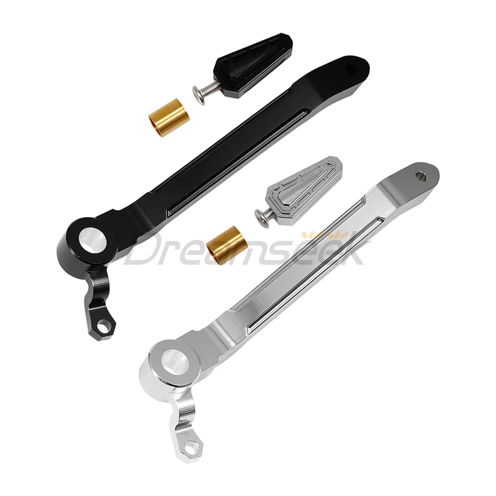 Motorcycle Brake Arm Lever with Brake Peg Pedal for Harley Sportster S RH1250 1250 2021 2022 Aluminum Allory Black / Chrome